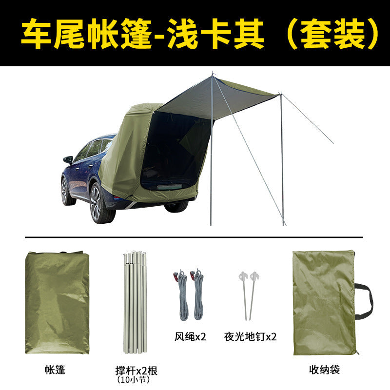 Car Rear Tent for Outdoor Camping and Picnics