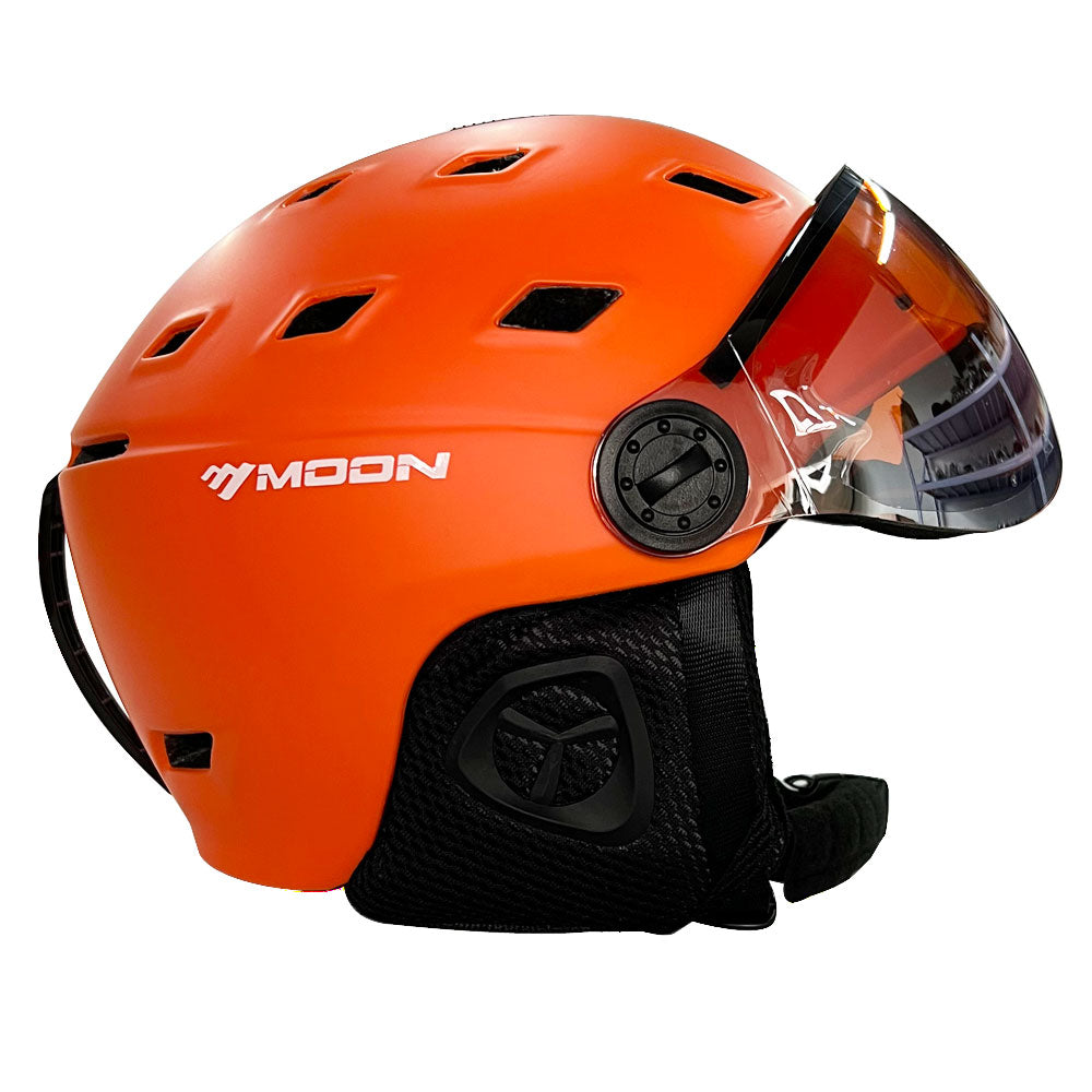 MOON Ski Helmet with Integrally-Molded PC+EPS Design