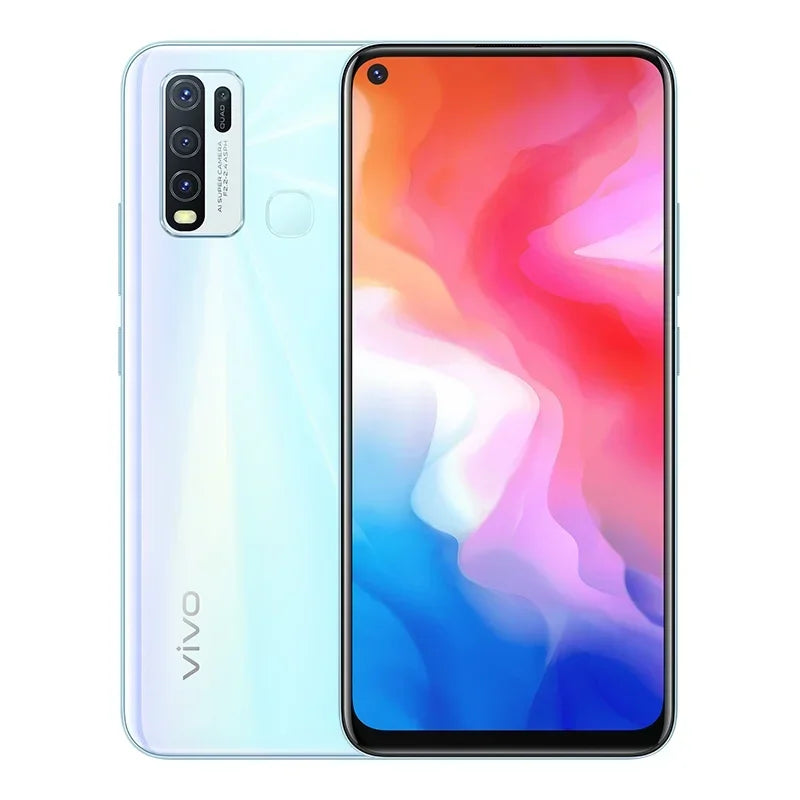 Global Firmware VIVO Y50 smartphone 4G 5000mAh 16.0MP 2340×1080 Snapdragon 665 6.53" in good condition Used Phone