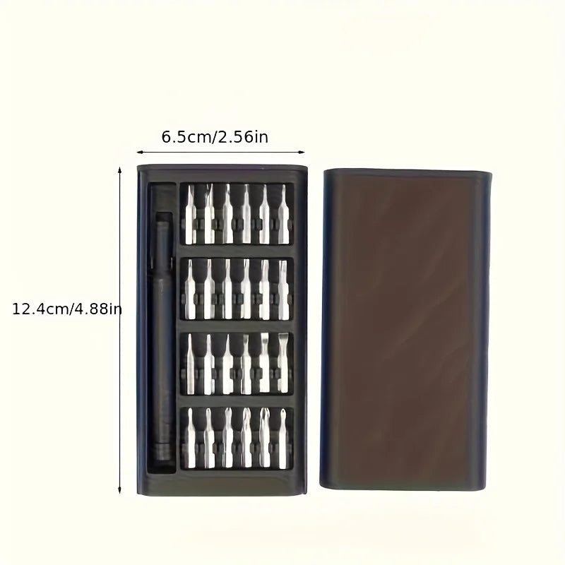 24 in 1 digital maintenance precision screwdriver set with portable storage box and electronic device disassembly tool