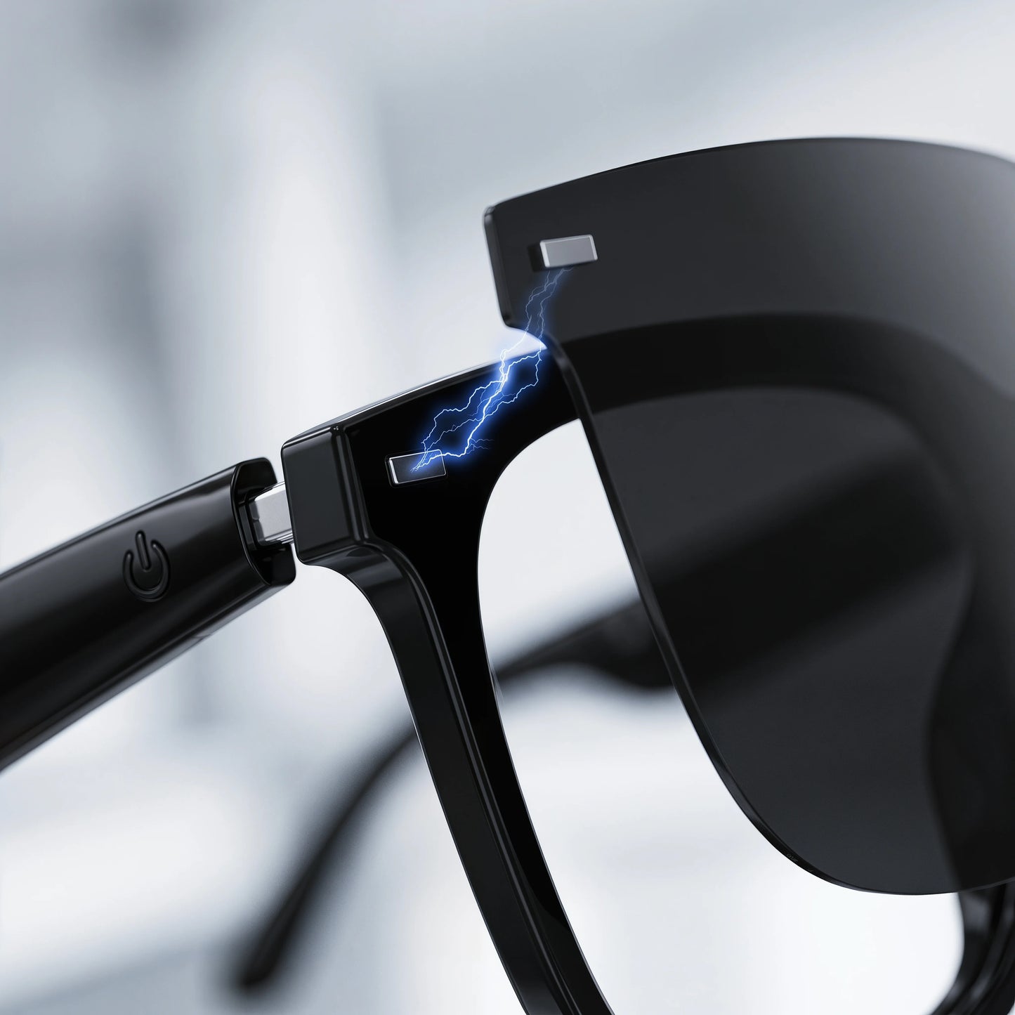 AI Open-Ear Bluetooth Glasses Magnetic Suction Lenses Real-time Translation Calls&Music Global Travel Trade Communication