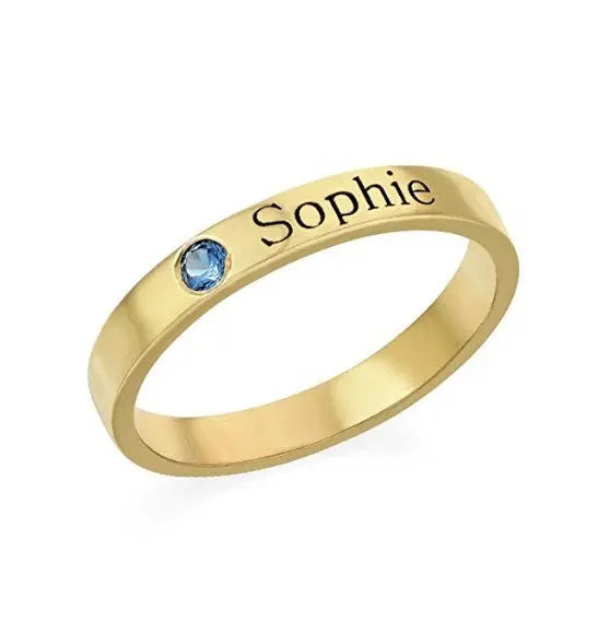 S925 Sterling Silver Personalized Couple Name Ring – Custom Engraved