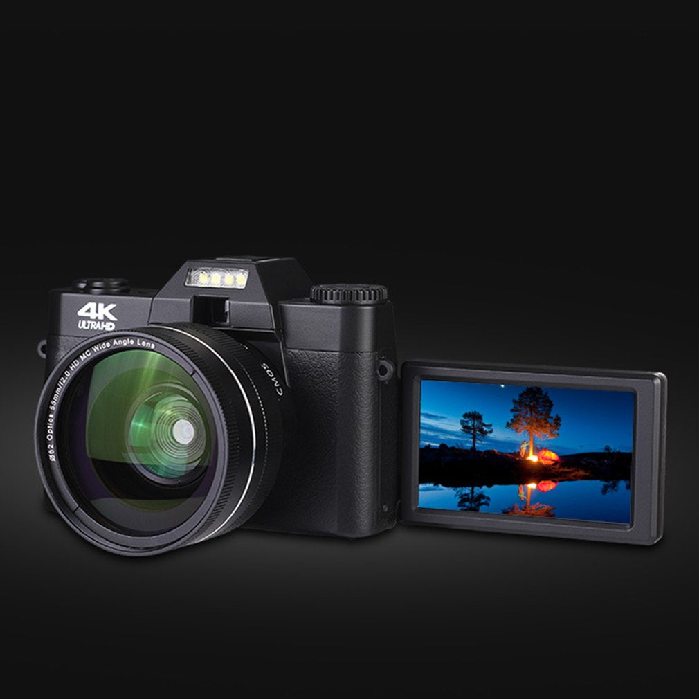 4K HD Semi-Digital SLR Camera with 16x Wide-Angle Lens