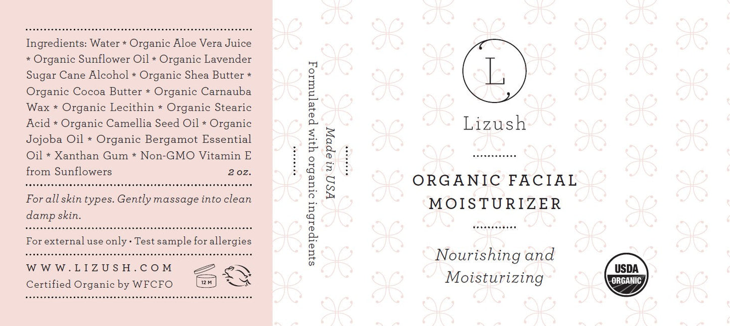 Organic Facial Moisturizer – Natural Nourishing Face Cream