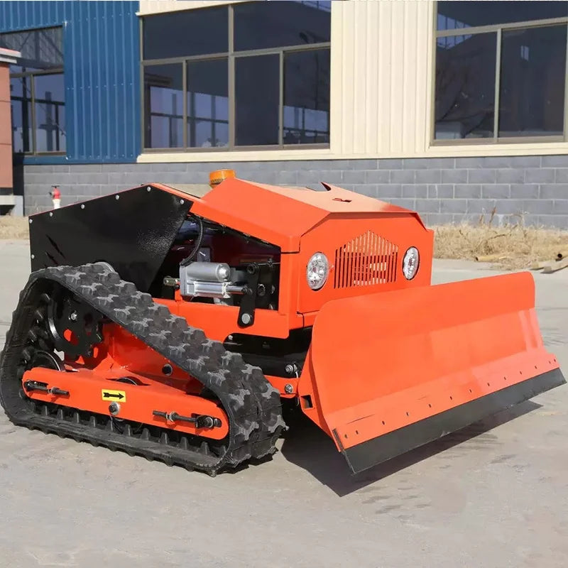 Self-Propelled Robot Lawn Mower with Snow Plow – CE Approved Remote Control Tractor