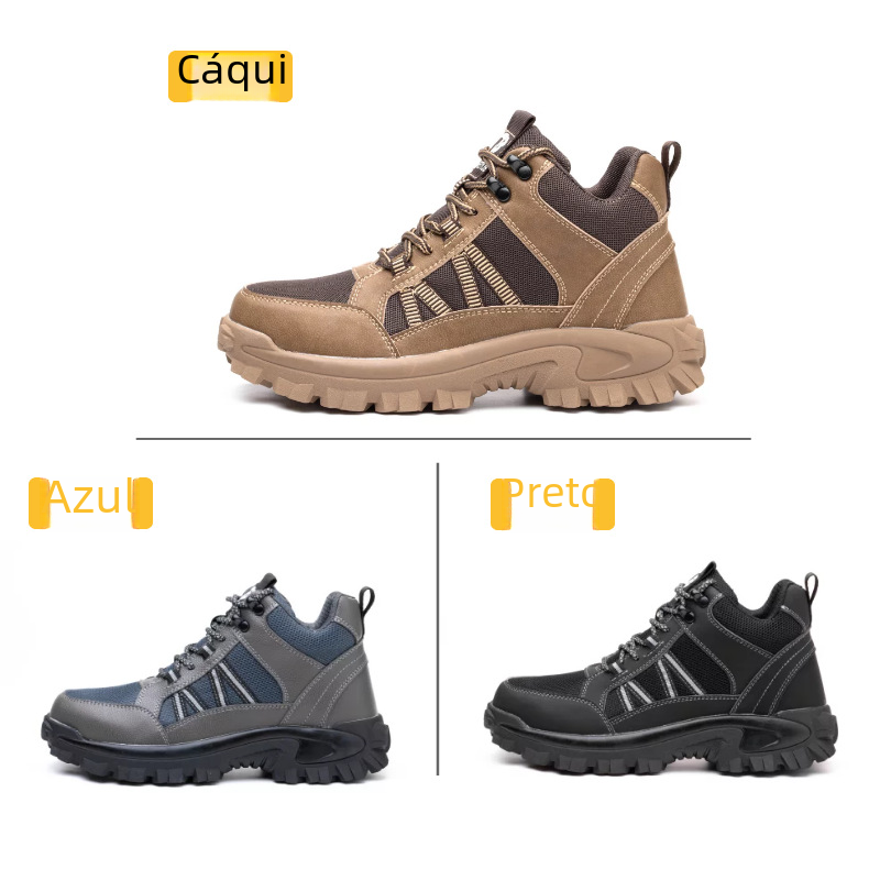 Steel Toe Work Boots for Men and Women, Lightweight & Breathable