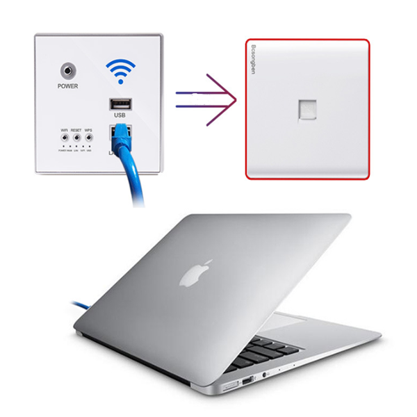 86 Type 300MB Wireless WiFi Router Wall Panel