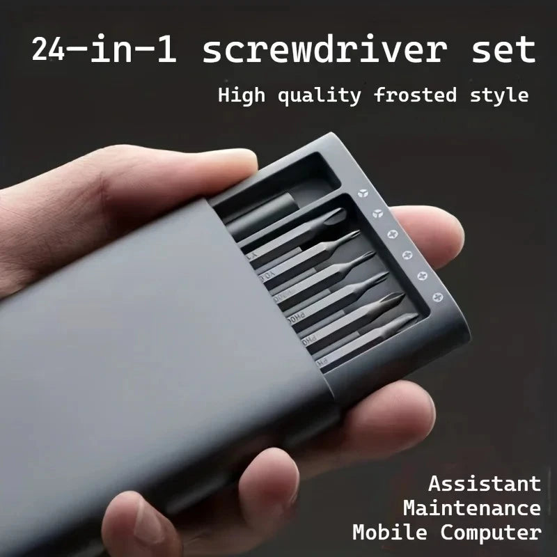 24 in 1 digital maintenance precision screwdriver set with portable storage box and electronic device disassembly tool