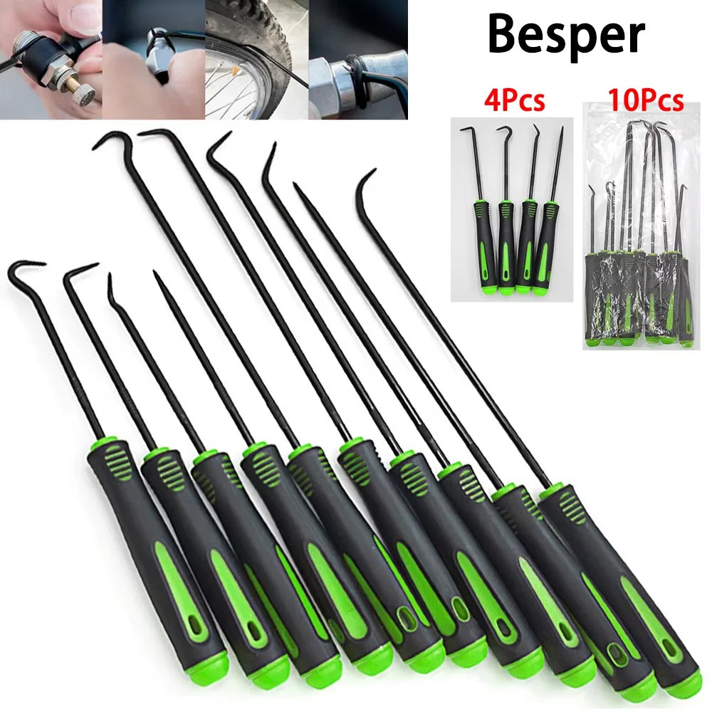 Precision Pick & Hook Set – Oil Seal, O-Ring & Gasket Remover Tool for Auto Repair (4/10 Piece)