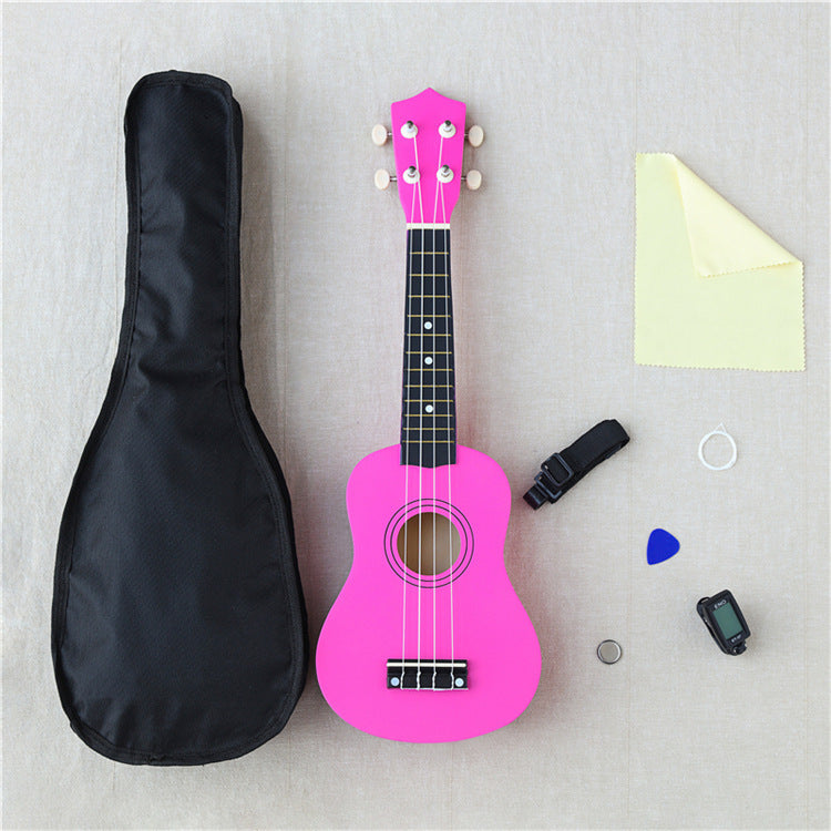 21-Inch Wooden Ukulele, Acoustic Instrument