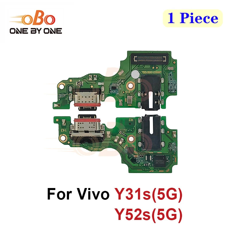 USB Charging Dock Board For Vivo Y21 Y30 Y31s Y32 Y33s Y51 Y52s 5G 2021 Charger Port jack plug Connector Flex Cable Repair (1PC)