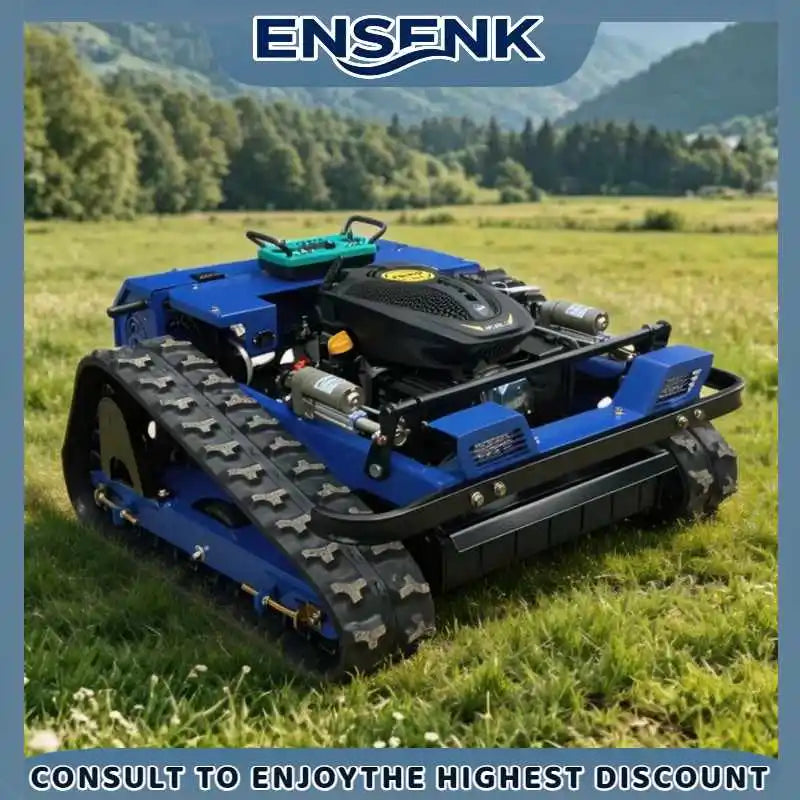 Remote Control Tracked Lawn Mower – 500mm Cutting Width, All-Terrain CE Certified