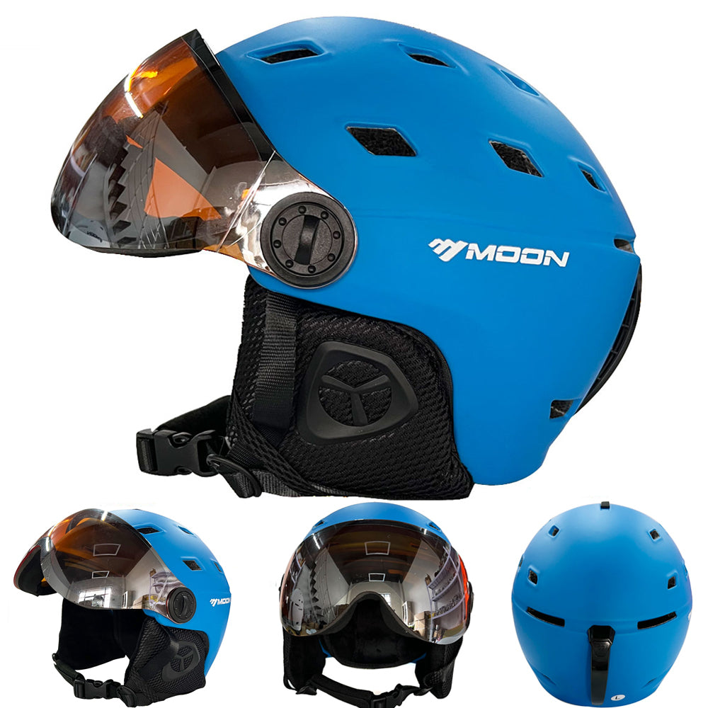 MOON Ski Helmet with Integrally-Molded PC+EPS Design