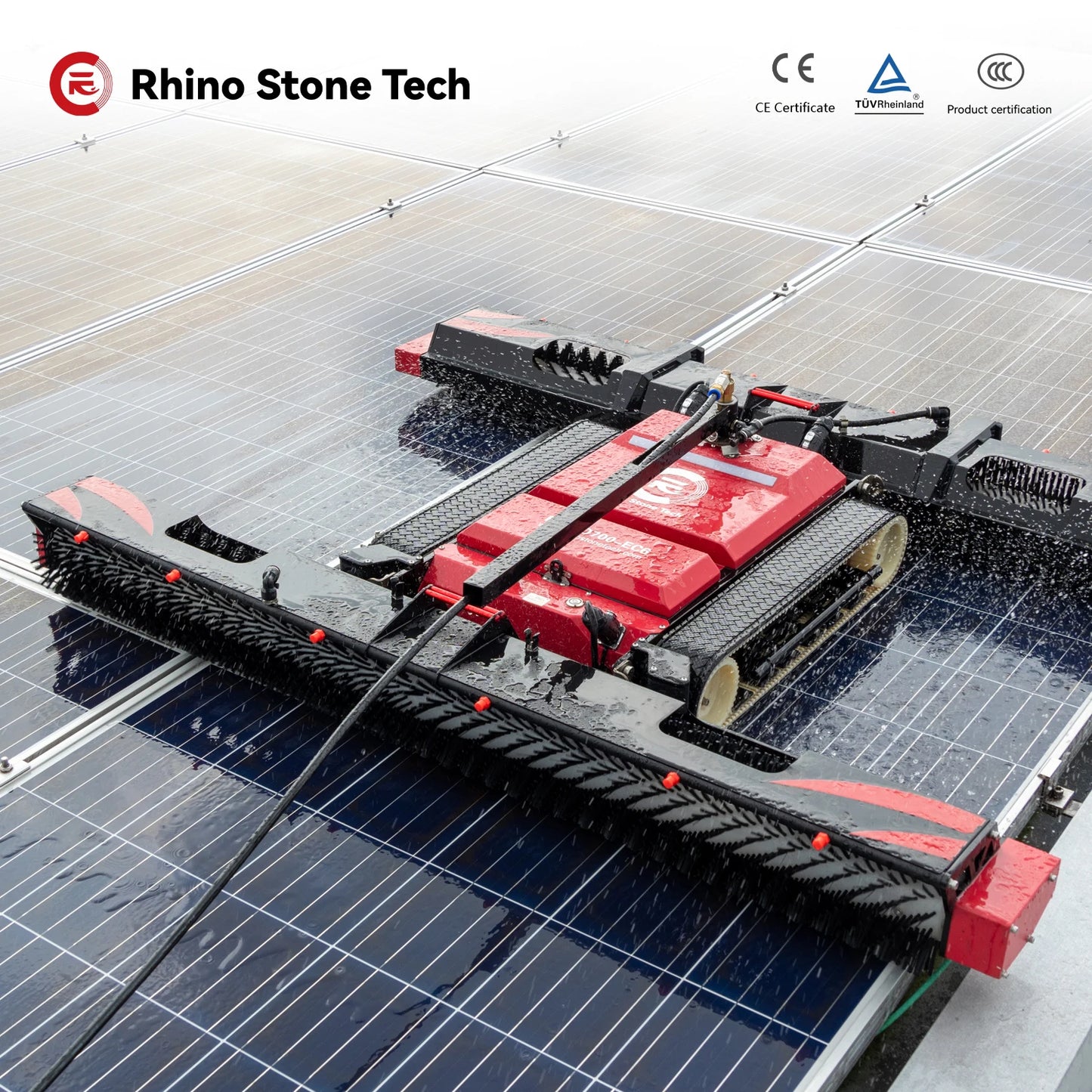 Semi-Automatic Solar Panel Cleaning Robot – PV Module Maintenance Machine
