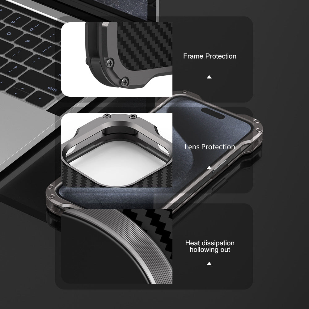 High-End Carbon Fiber Back Case for iPhone 13 Pro Max