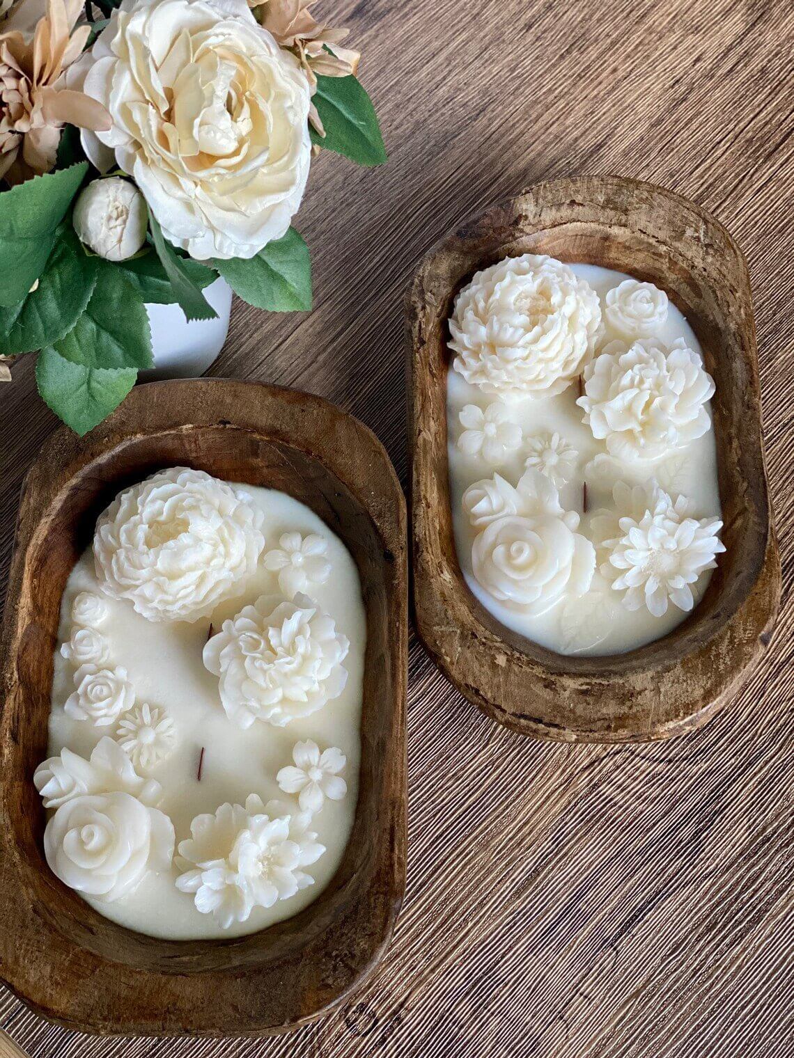 Botanical Garden Dough Bowl Candle | Two Styles