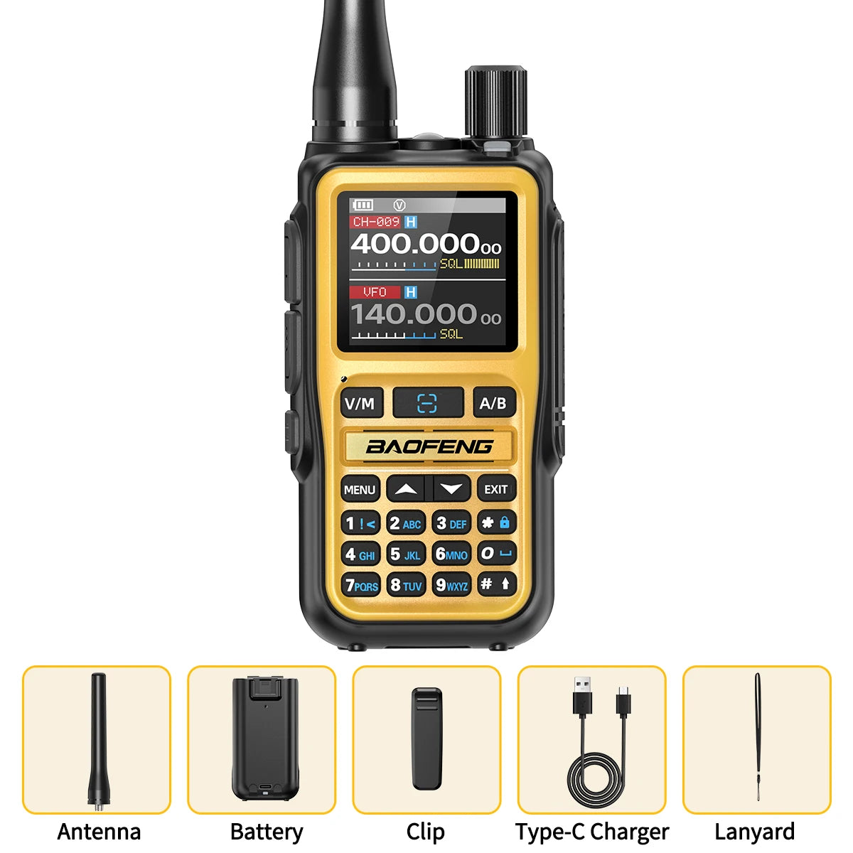 BAOFENG UV-5R Mini Walkie Talkie Multi Band Bluetooth Programming Wireless Copy Frequency 999CH AM FM Long Range Two Way Radio