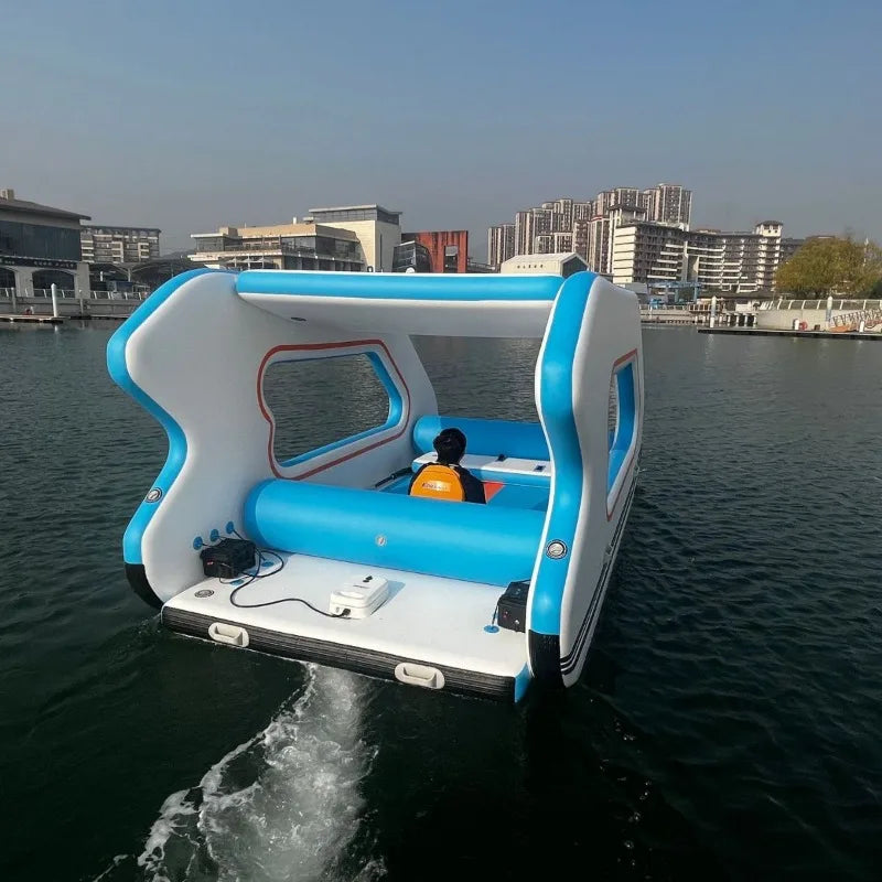 Electric Inflatable Yacht – Portable & Foldable Large Leisure Boat