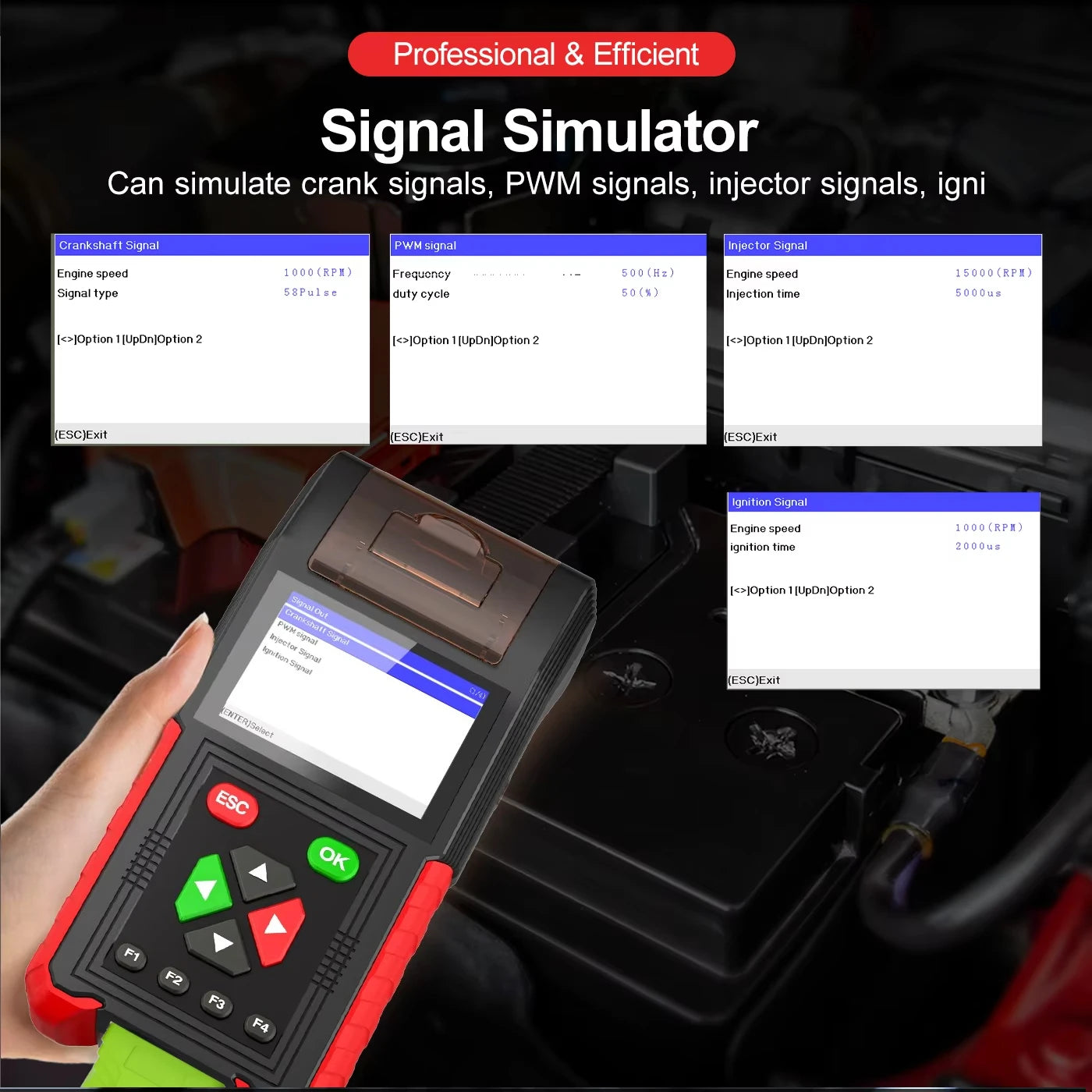 M200 PRO Motorcycle Diagnostic Tool – ABS & Engine OBD2 Scanner, Universal