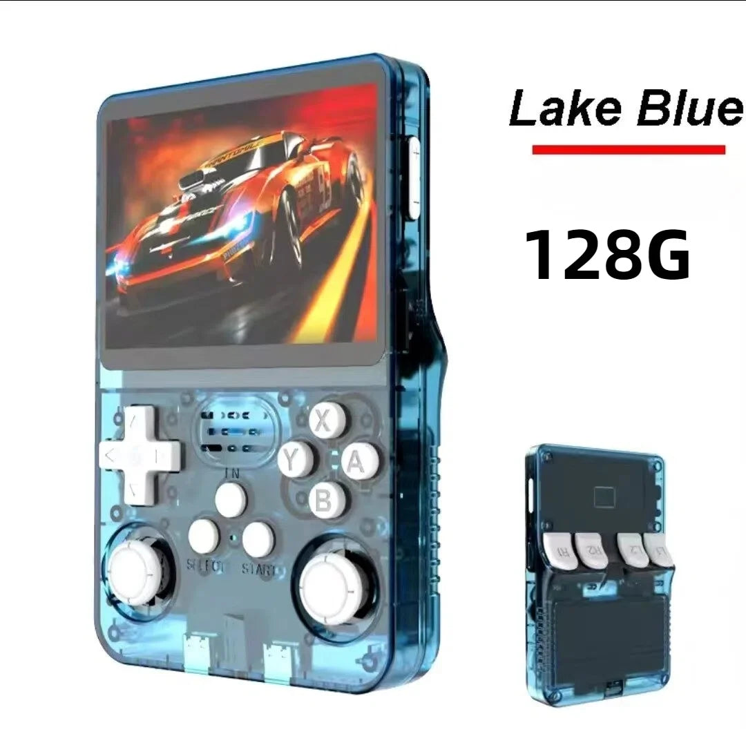 R36S Retro Handheld Video Game Console Linux System 3.5 Inch IPS Screen Portable Pocket Video Player R35S 128GB Games