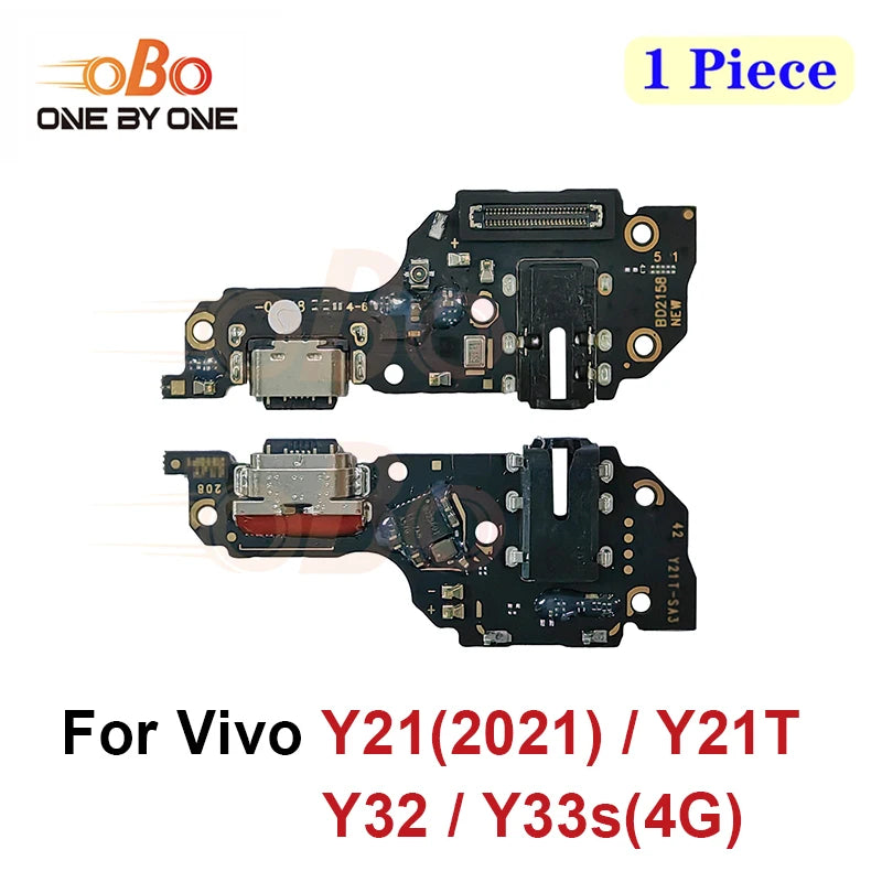 USB Charging Dock Board For Vivo Y21 Y30 Y31s Y32 Y33s Y51 Y52s 5G 2021 Charger Port jack plug Connector Flex Cable Repair (1PC)