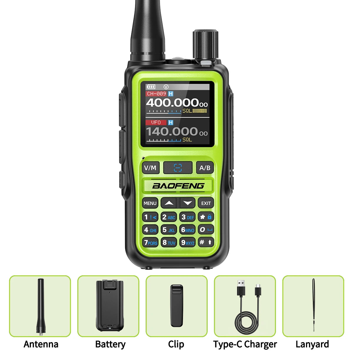 BAOFENG UV-5R Mini Walkie Talkie Multi Band Bluetooth Programming Wireless Copy Frequency 999CH AM FM Long Range Two Way Radio