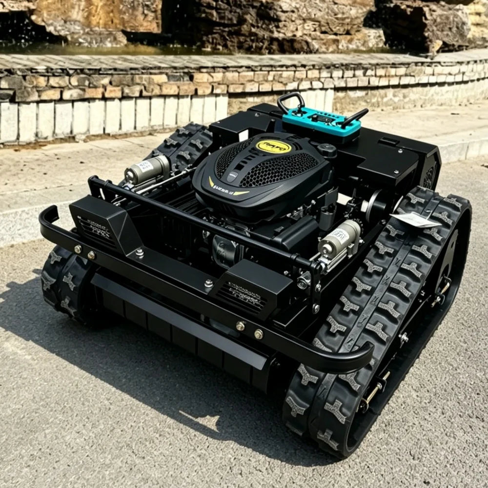 Remote Control Tracked Lawn Mower – 500mm Cutting Width, All-Terrain CE Certified