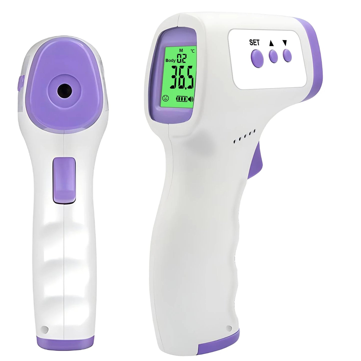 Digital Infrared Forehead Thermometer & Finger Pulse Oximeter – Non-Contact Fever & Blood Oxygen Monitor
