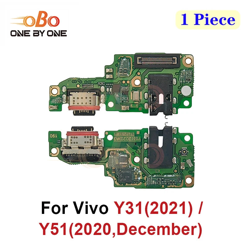USB Charging Dock Board For Vivo Y21 Y30 Y31s Y32 Y33s Y51 Y52s 5G 2021 Charger Port jack plug Connector Flex Cable Repair (1PC)