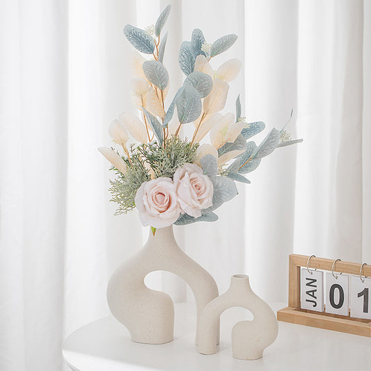 Nordic Ceramic Vase - Creative Home Decor for Dried Flowers