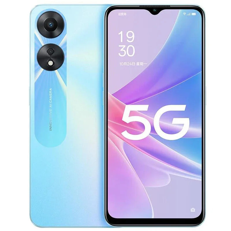 OPPO A78 5G SmartPhone Global firmware RAM 8GB ROM 256GB 50MP Android 12 MTK Dimensity 700 5000mAh CPH2491 used phone