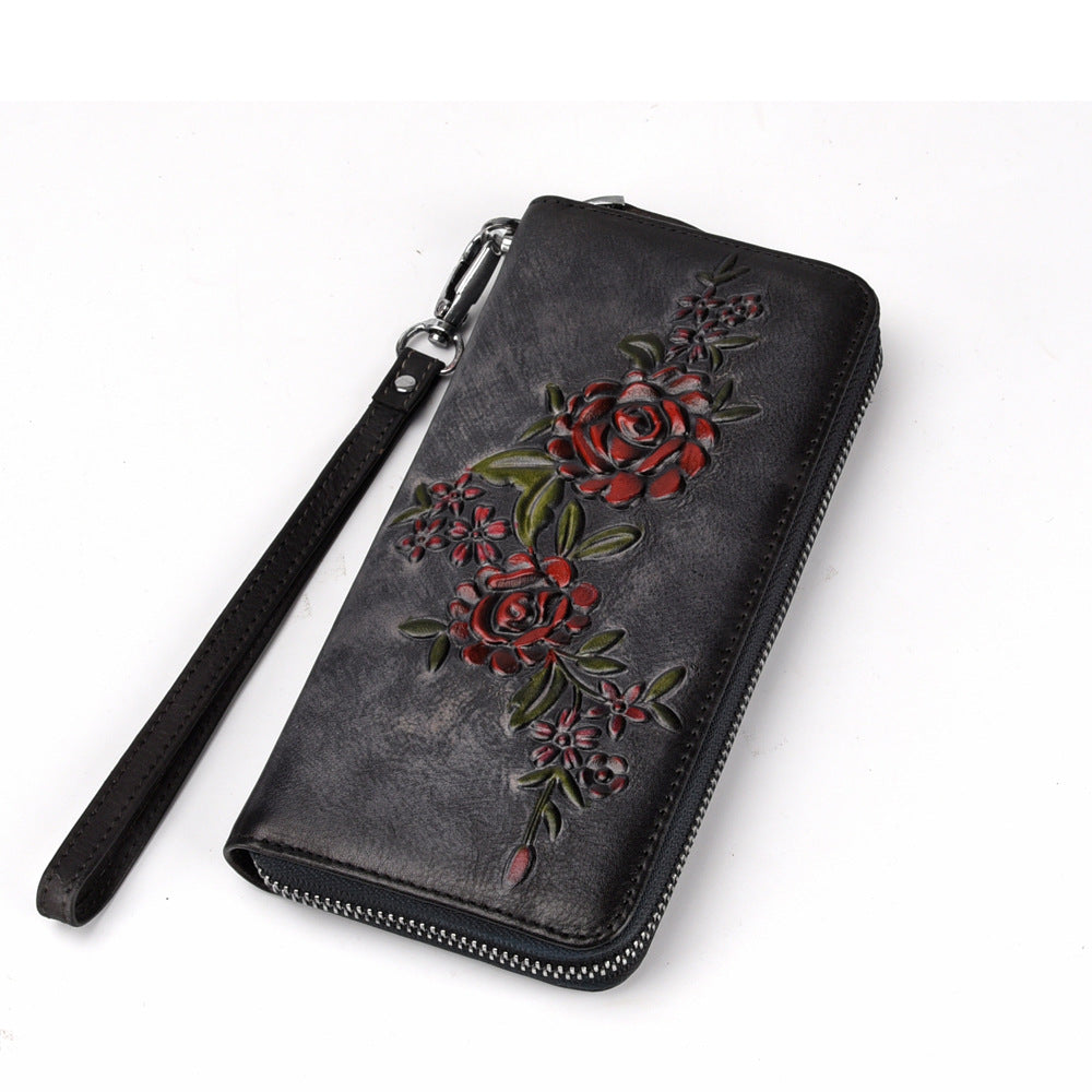 Genuine Cattlehide Leather Hand-rub Color Handbag