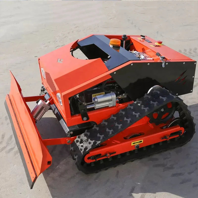 Self-Propelled Robot Lawn Mower with Snow Plow – CE Approved Remote Control Tractor