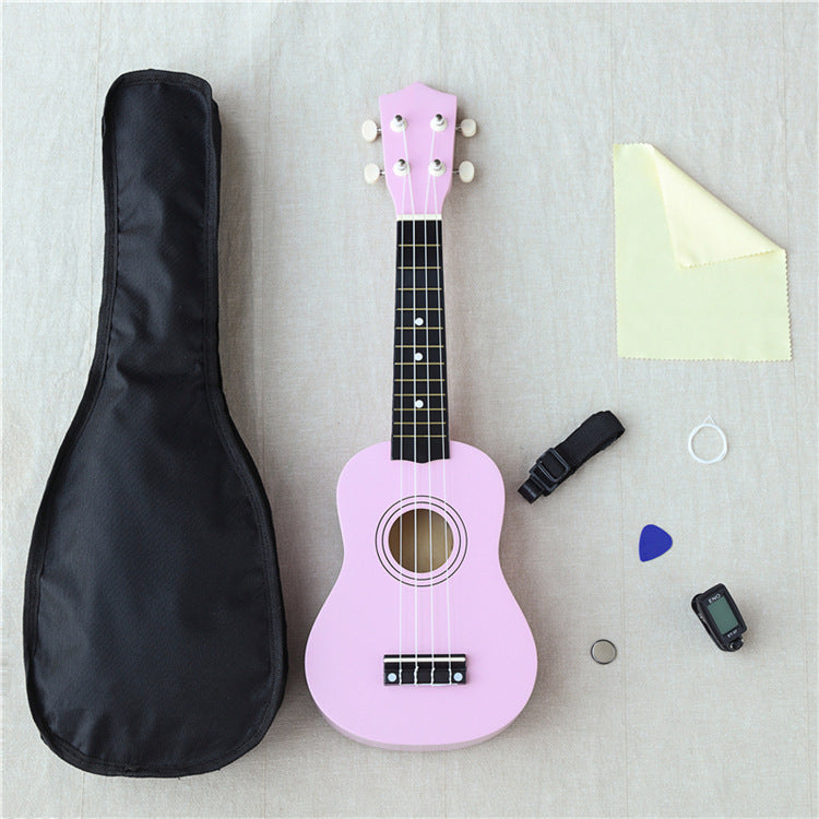 21-Inch Wooden Ukulele, Acoustic Instrument